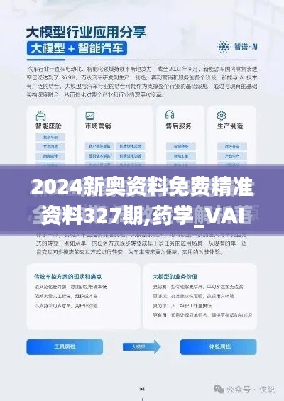 2024新奥资料免费精准资料327期,药学_VAI2.10.97