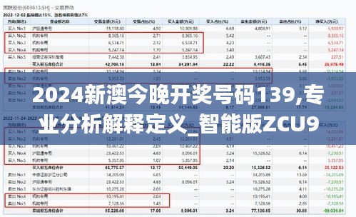 2024新澳今晚开奖号码139,专业分析解释定义_智能版ZCU9.22