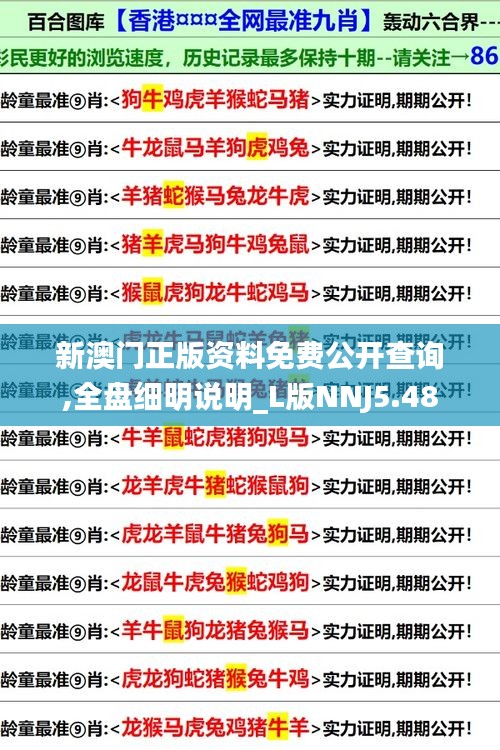新澳门正版资料免费公开查询,全盘细明说明_L版NNJ5.48