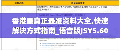 香港最真正最准资料大全,快速解决方式指南_语音版JSY5.60