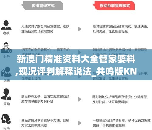 新澳门精准资料大全管家婆料,现况评判解释说法_共鸣版KNK7.71