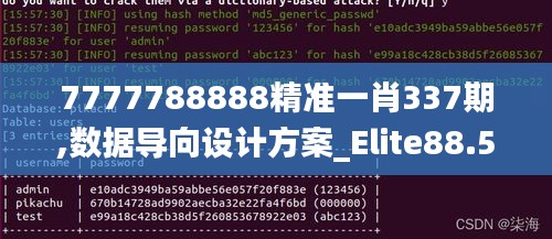 7777788888精准一肖337期,数据导向设计方案_Elite88.519-2