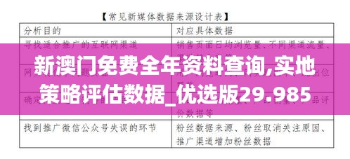 新澳门免费全年资料查询,实地策略评估数据_优选版29.985-2