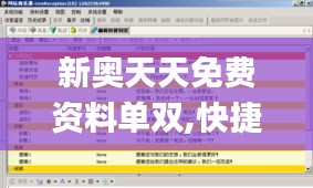 新奥天天免费资料单双,快捷问题解决指南_UHD款10.844
