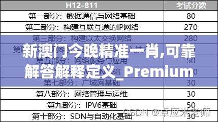 新澳门今晚精准一肖,可靠解答解释定义_Premium3.351