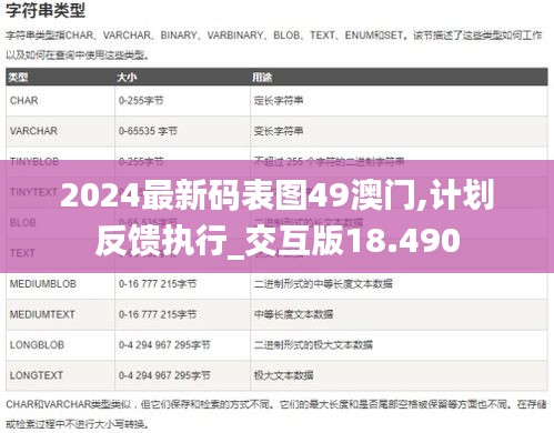 2024最新码表图49澳门,计划反馈执行_交互版18.490