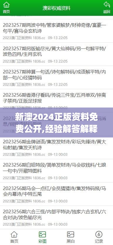 新澳2024正版资料免费公开,经验解答解释落实_专属款17.808