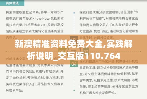 新澳精准资料免费大全,实践解析说明_交互版110.764