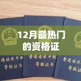 12月热门资格证大盘点
