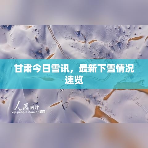 甘肃今日雪讯，最新下雪情况速览