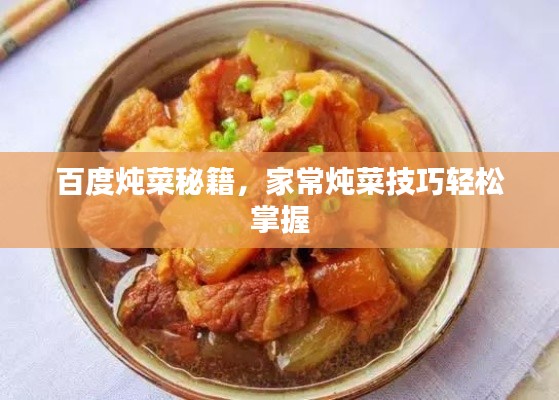 百度炖菜秘籍，家常炖菜技巧轻松掌握