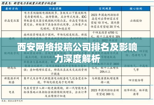 西安网络投稿公司排名及影响力深度解析