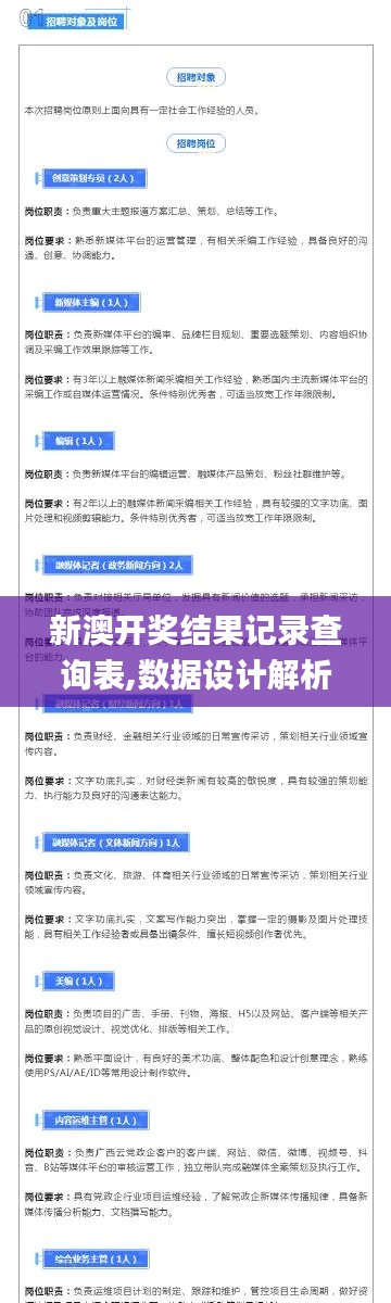 新澳开奖结果记录查询表,数据设计解析整合_并行版VXW2.29