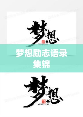 梦想励志语录集锦